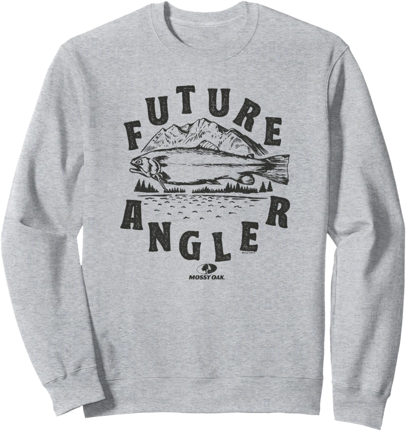 

Толстовка Mossy Oak Bass Future Angler с ландшафтным логотипом, серая, Серый, Толстовка Mossy Oak Bass Future Angler с ландшафтным логотипом, серая