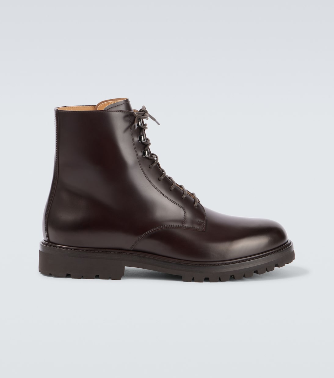 

Кожаные ботинки на шнуровке Brunello Cucinelli, Marrone