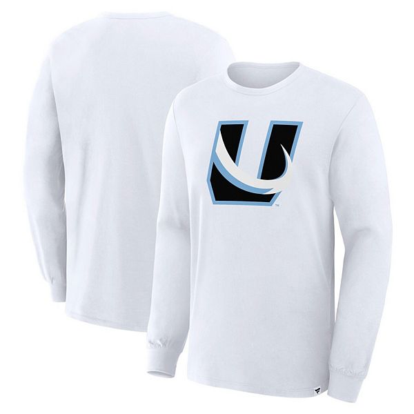 

Мужская белая футболка с длинным рукавом Utah Mammoth Alternate Logo Legacy Fanatics