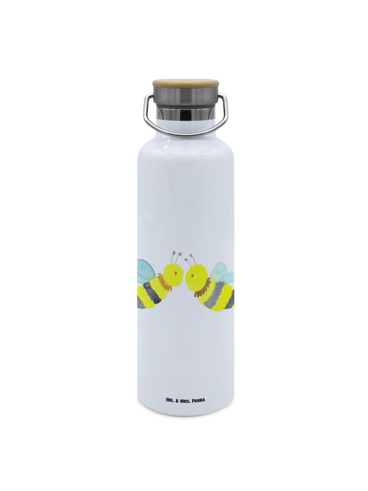 

Mr. & Mrs. Panda Бутылка для воды Bee Love без слогана, белого цвета