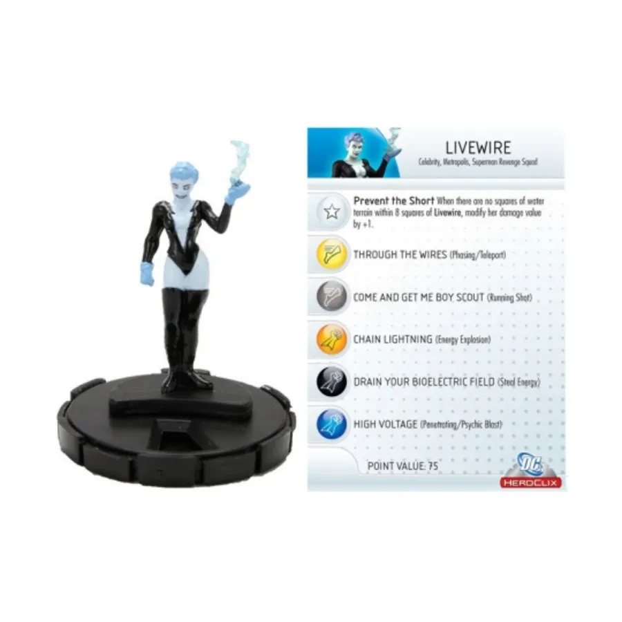 

Livewire #012 (С), DC HeroClix - Superman - Singles