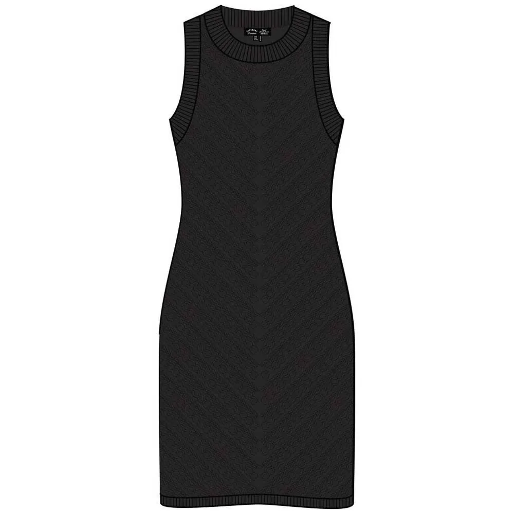 

Платье Superdry Chevron Crochet short, черный