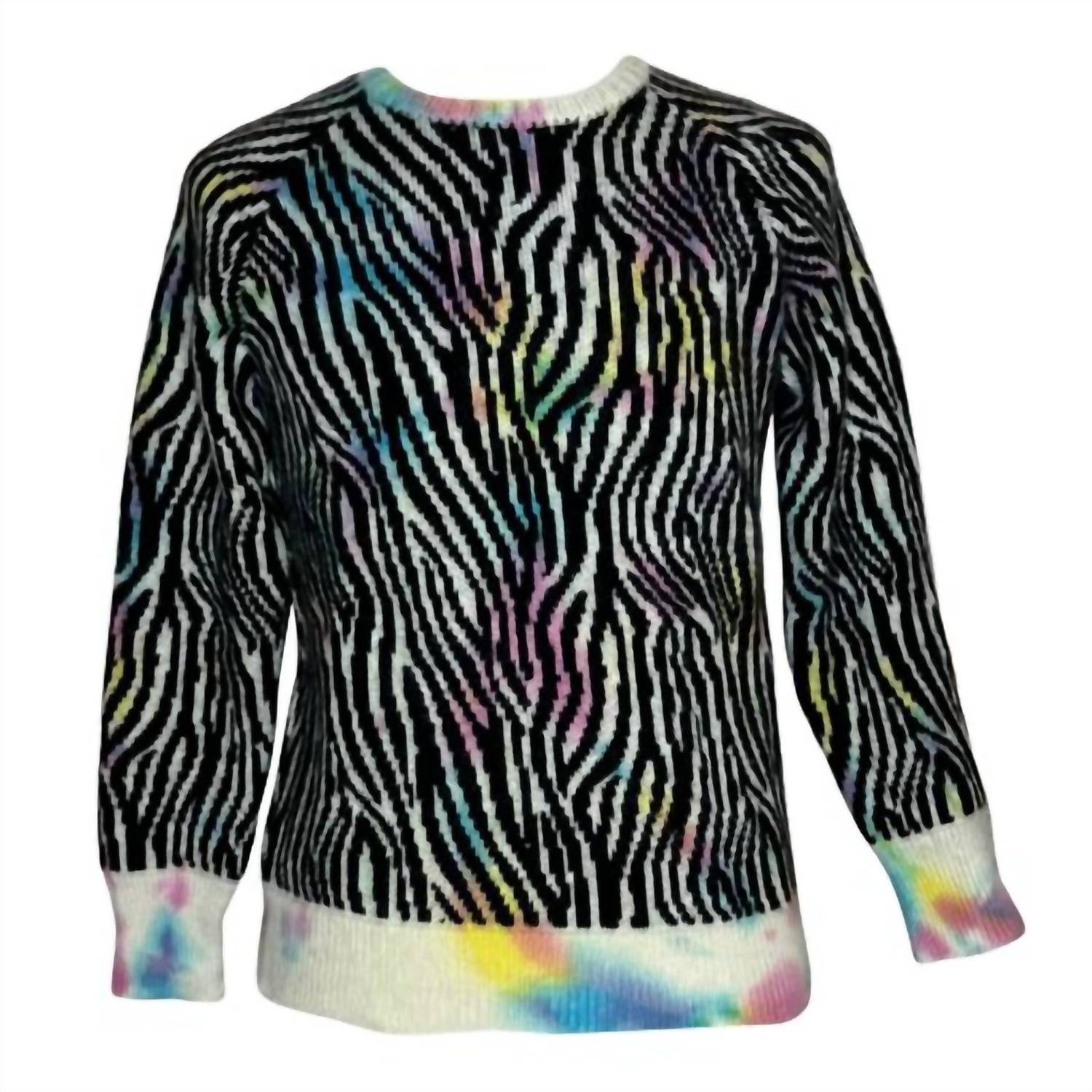 

Свитер Tie Dye Crew в цвете «Зебра» Harden, цвет zebra blue