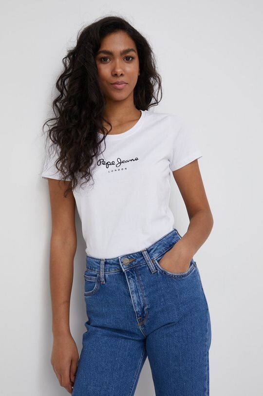 

Футболка NEW VIRGINIA SS N. Pepe Jeans, белый