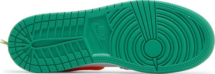 Кроссовки Air Jordan 1 Low GS 'Rabbit', серый — фото 4