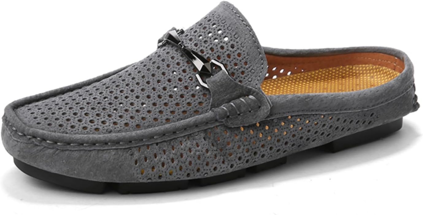 

Мужские лоферы Kpdwfms с лазерной отделкой - удобная обувь, повседневная и для путешествий, серый