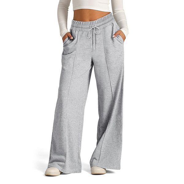 

Женские повседневные свободные брюки с широкими штанинами Xuba, Light Gray
