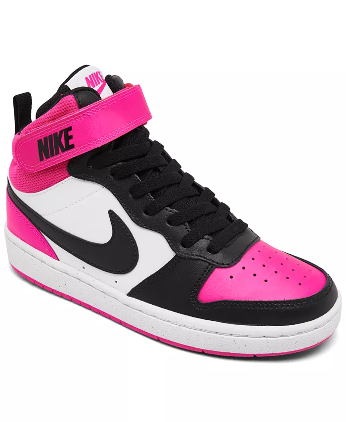 

Кроссовки повседневные Big Girls Court Borough Mid 2 с надежной застежкой от Finish Line Nike, мультиколор