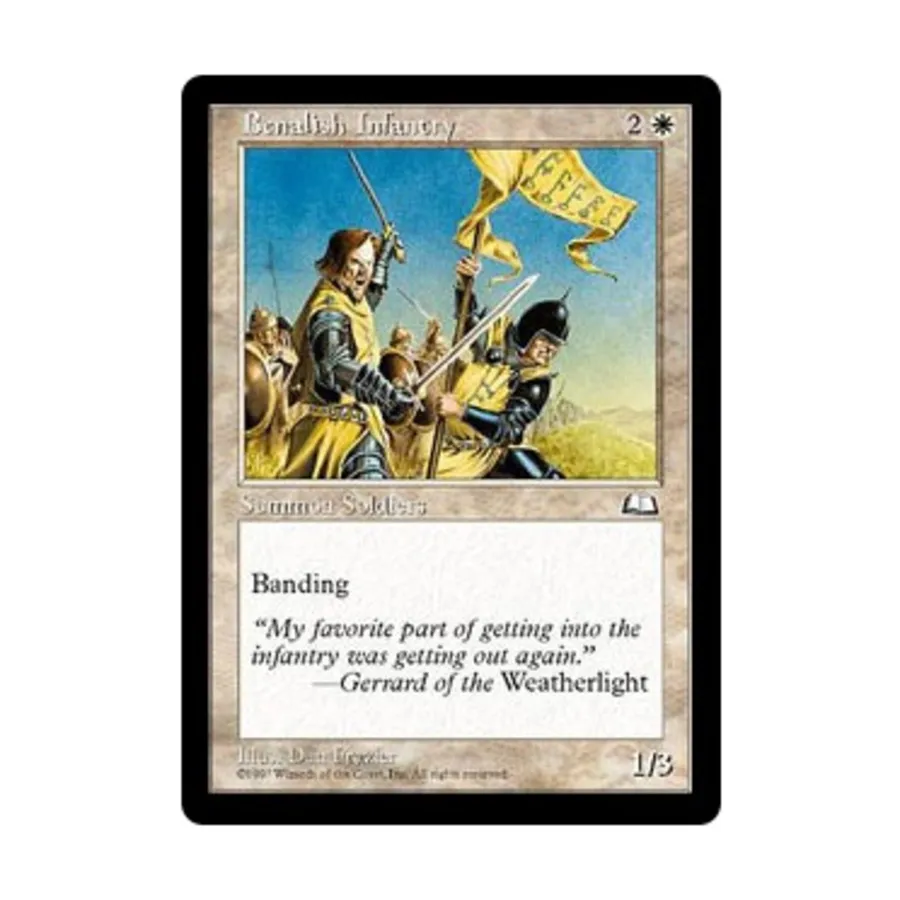 

CCG Беналишская пехота (К), MTG - Weatherlight