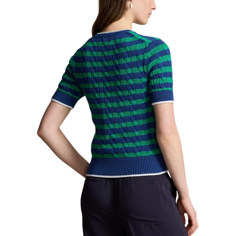 Polo Ralph Lauren Вязаный свитер SS24 женский зеленый — фото 4