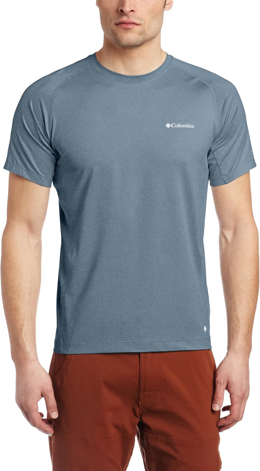 

Мужская футболка Columbia High and Dry с коротким рукавом и круглым вырезом, Mountain