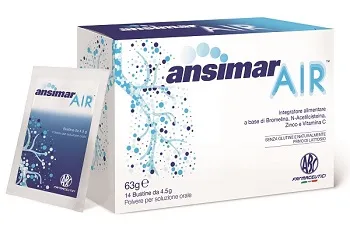 

Ansimar Air Респираторная добавка, 14 пакетиков Abc Farmaceutici