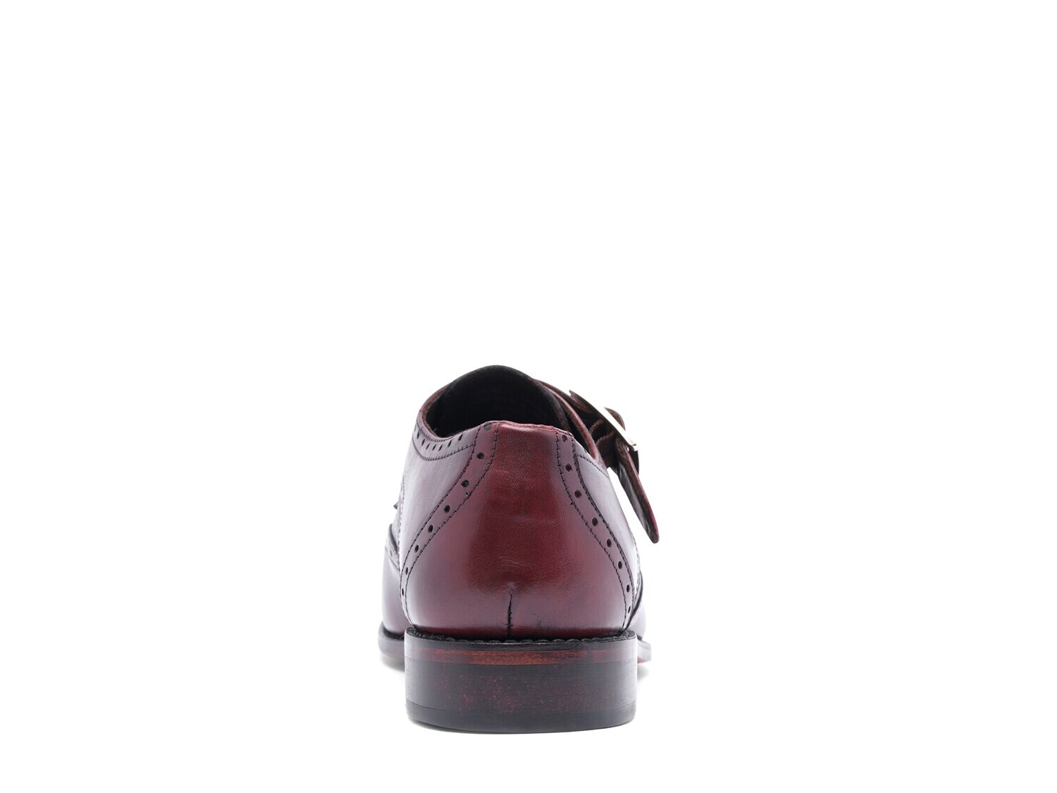 Слипоны Anthony Veer Roosevelt Wingtip Monk с ремешком, бургундия — фото 2