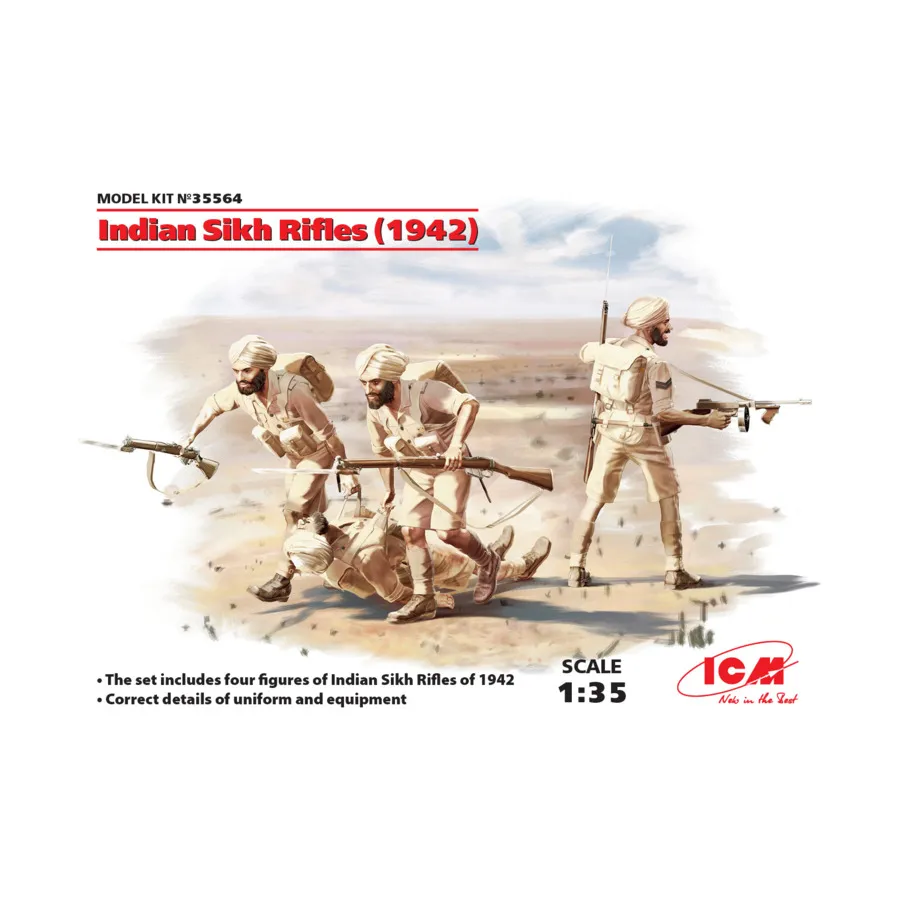 

Индийские сикхские винтовки (1942 г.), Military Models 1/35 Scale (ICM)