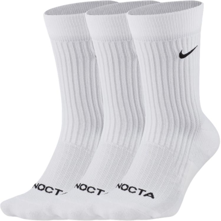 

Nocta гольфы 2025 edition мужские 3 пары Nike, белый/черный