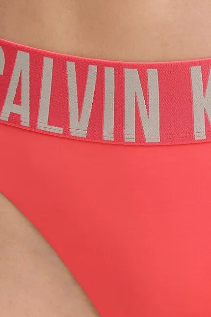Купальник раздельный высокий стан Calvin Klein, красный — фото 4