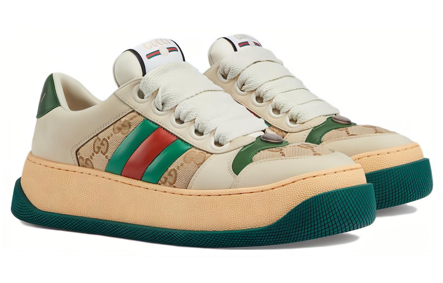 Женская футболка 'GG Motif Beige Green' Женская GUCCI — фото 2