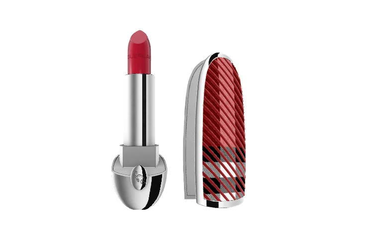 GUERLAIN Помада-слимк British Checkered Shell Vintage Edition Gemstone матовая шелковистая крем-текстура 3,5 г, N°25+ check housing