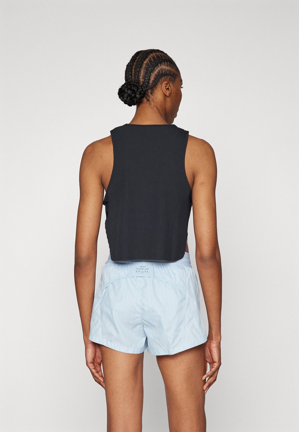 Топ Crop Tank Nike, черный/белый — фото 2