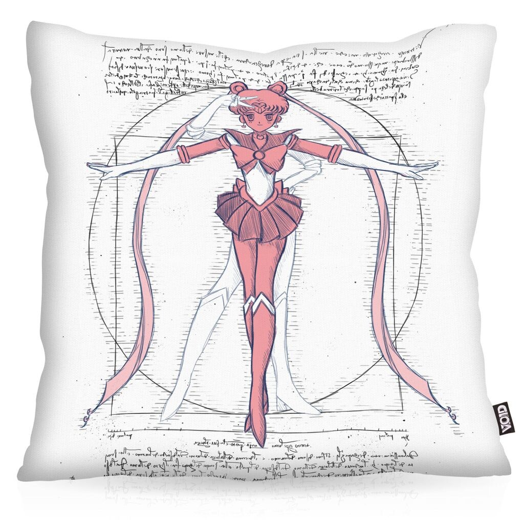 

Чехол на подушку VOID Vitruvian Bunny, полиэстер, водонепроницаемый, Sailor Moonstone Luna Moon Anime, размер подушки: 60 x 60 см, цвет подушки: белый