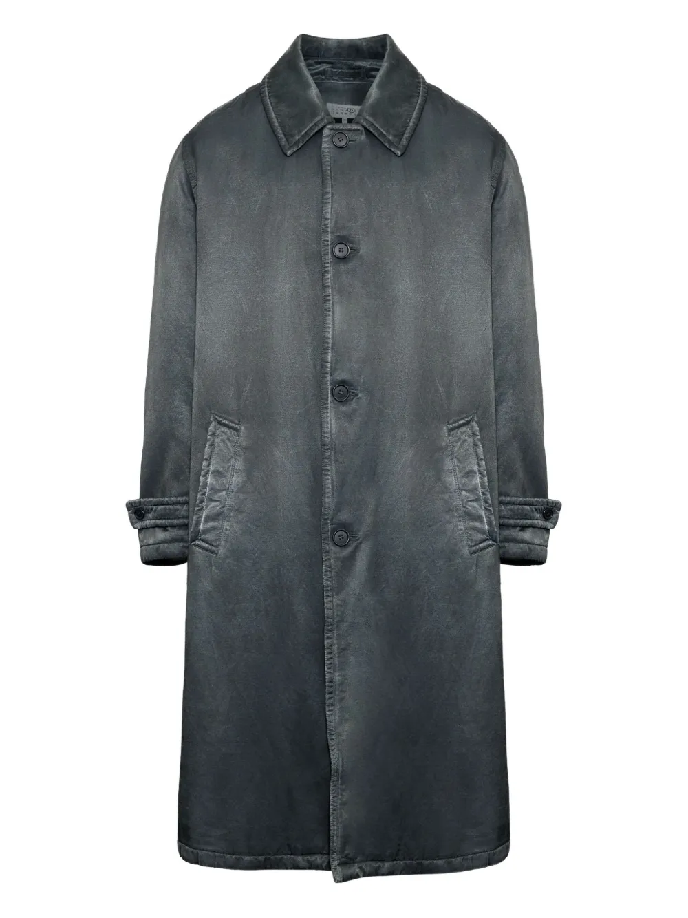 

Вощеное пальто MM6 Maison Margiela, серый