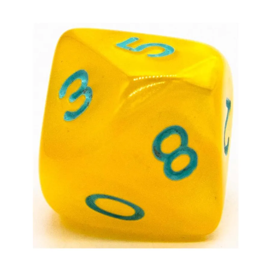 

d10 Сатиновый желтый (1), Dice - Satin (Crystal Caste)
