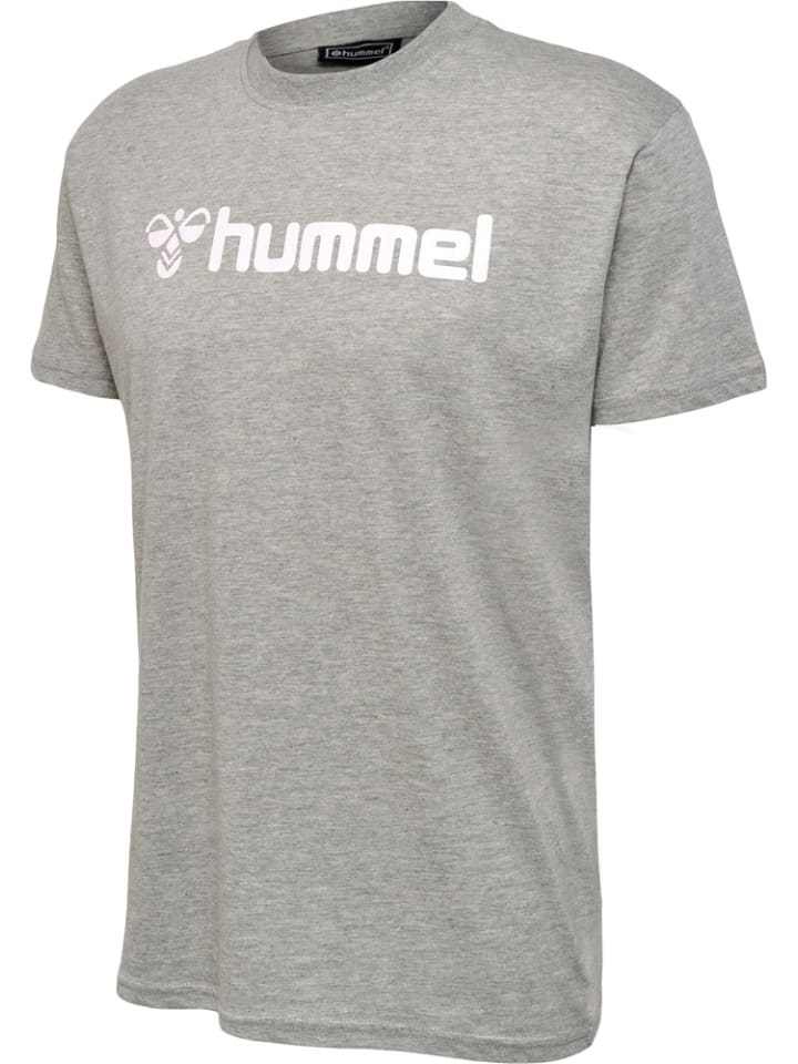 

Футболка "Hmlmover Cotton T-Shirt S/S" серого цвета Hummel