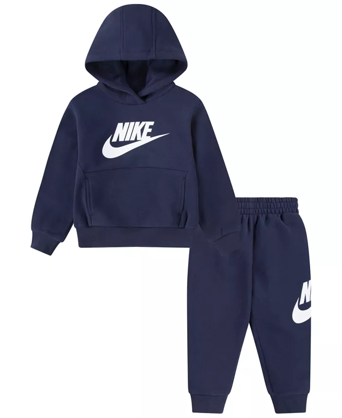

Детский флисовый худи с капюшоном Club, комплект из 2 предметов Nike, синий