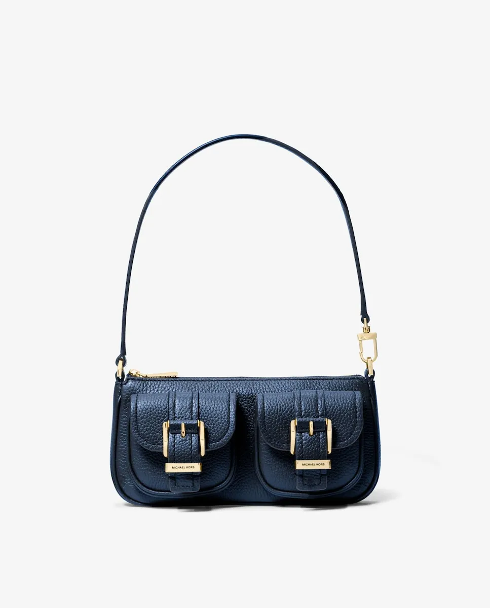 

Сумка-кошелек Zoe из зернистой кожи Michael Michael Kors, тёмно-синий