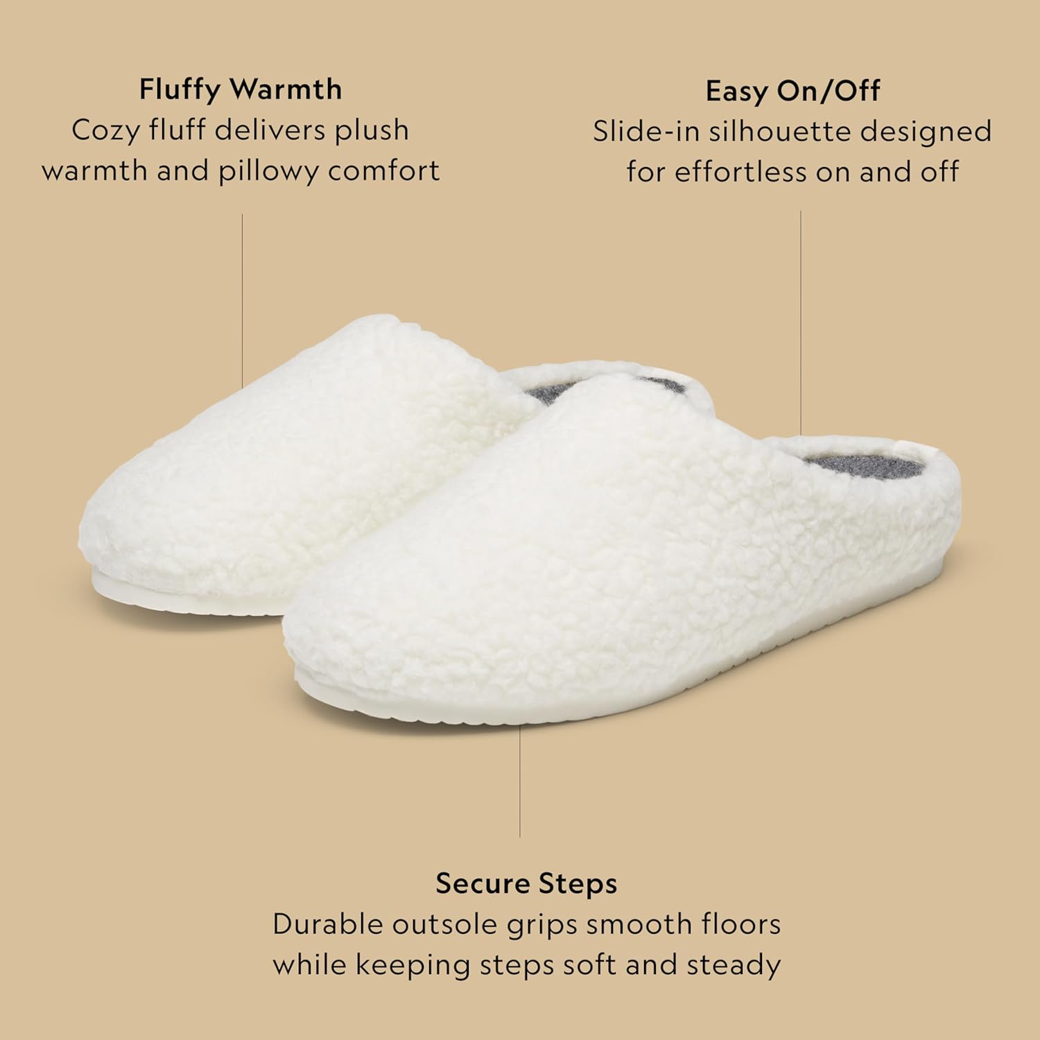 Унисекс тапочки Allbirds из шерсти, домашние обувь с открытой пяткой, верх из шерстяной смеси и мягкая подкладка, белый/белый — фото 3