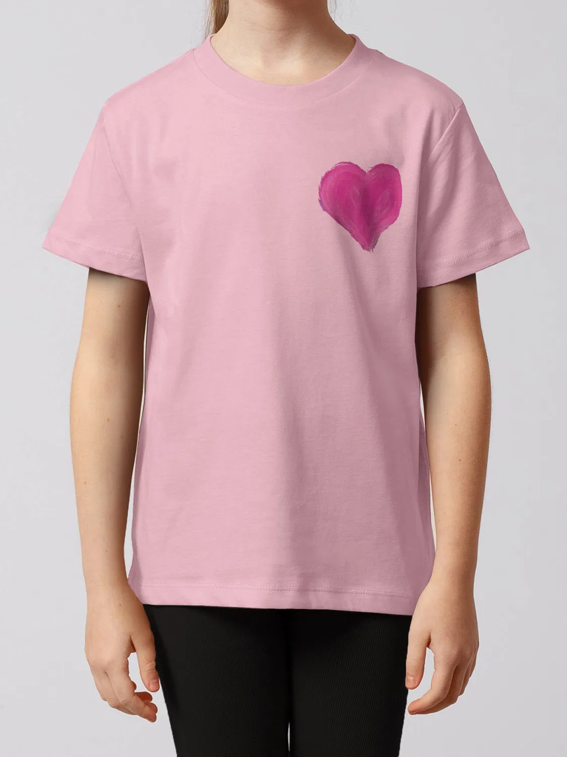 Футболка 'Pink Heart' Watabout.Kids, Pink/Rose — фото 2