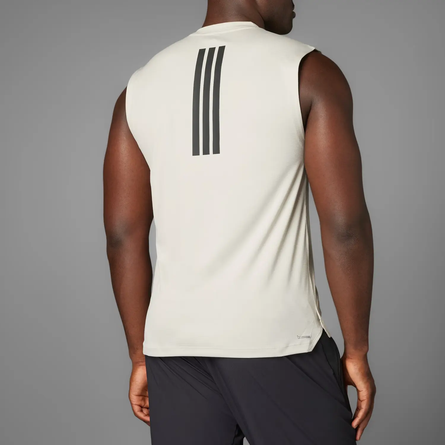 Adidas Футболка Power с тремя полосками для мужчин белая — фото 3