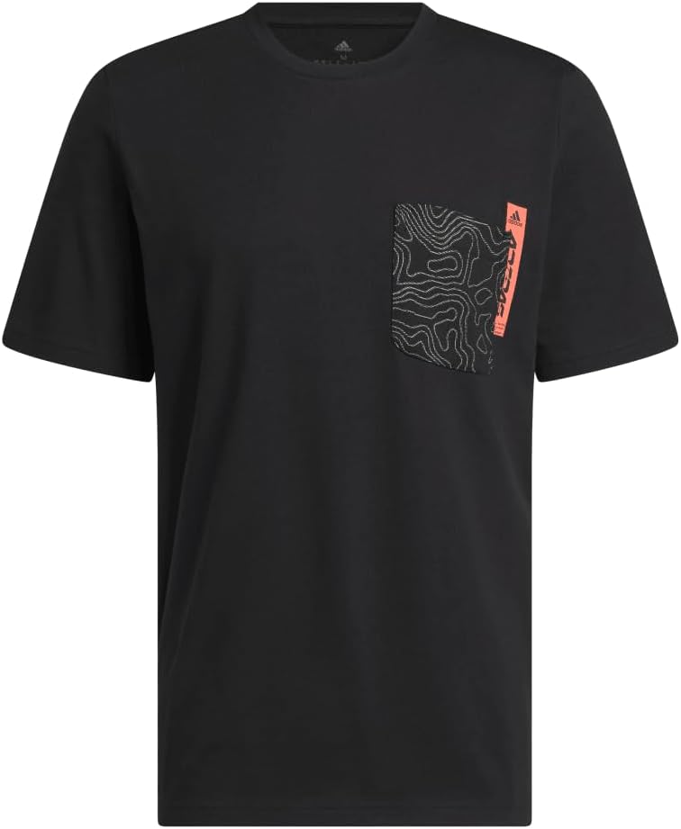 

Мужская футболка City Escape Graphic Pocket Short Sleeve T-Shirt ENC41 Adidas, черный