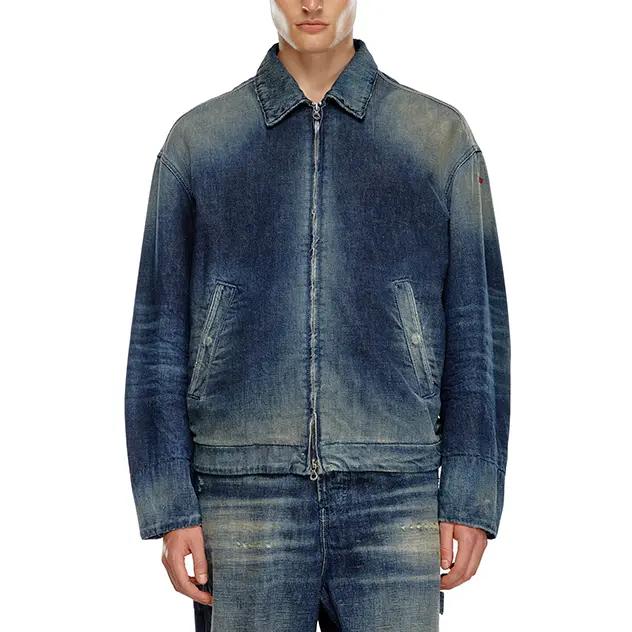 DIESEL Стековый джекет, Dark Blue — фото 4