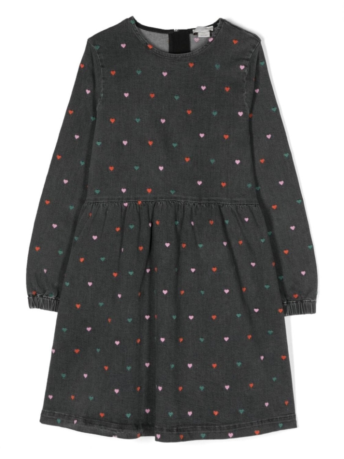 

Stella McCartney Kids джинсовое платье с вышивкой, серый