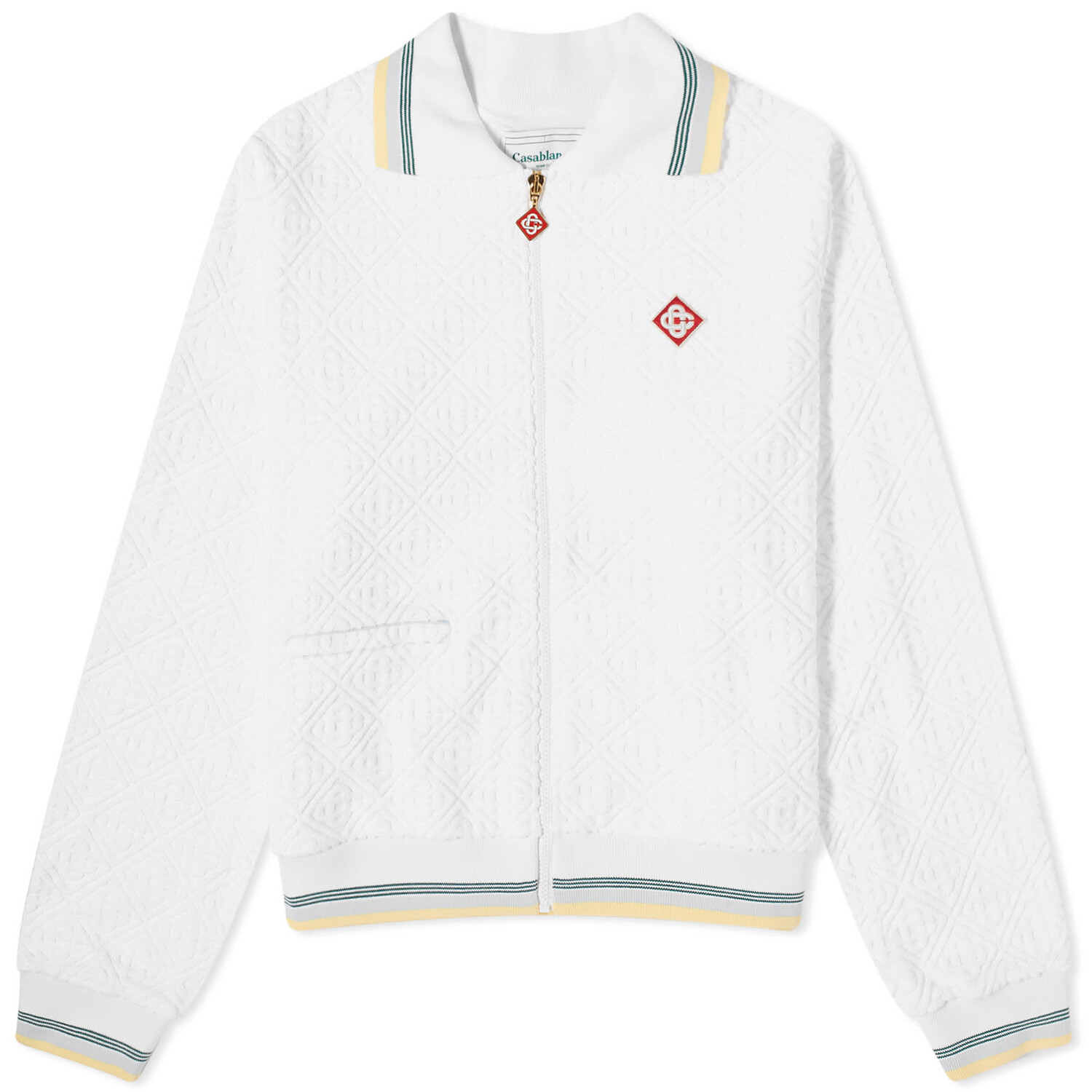 

Куртка Casablanca Monogram Towelling Track, белый