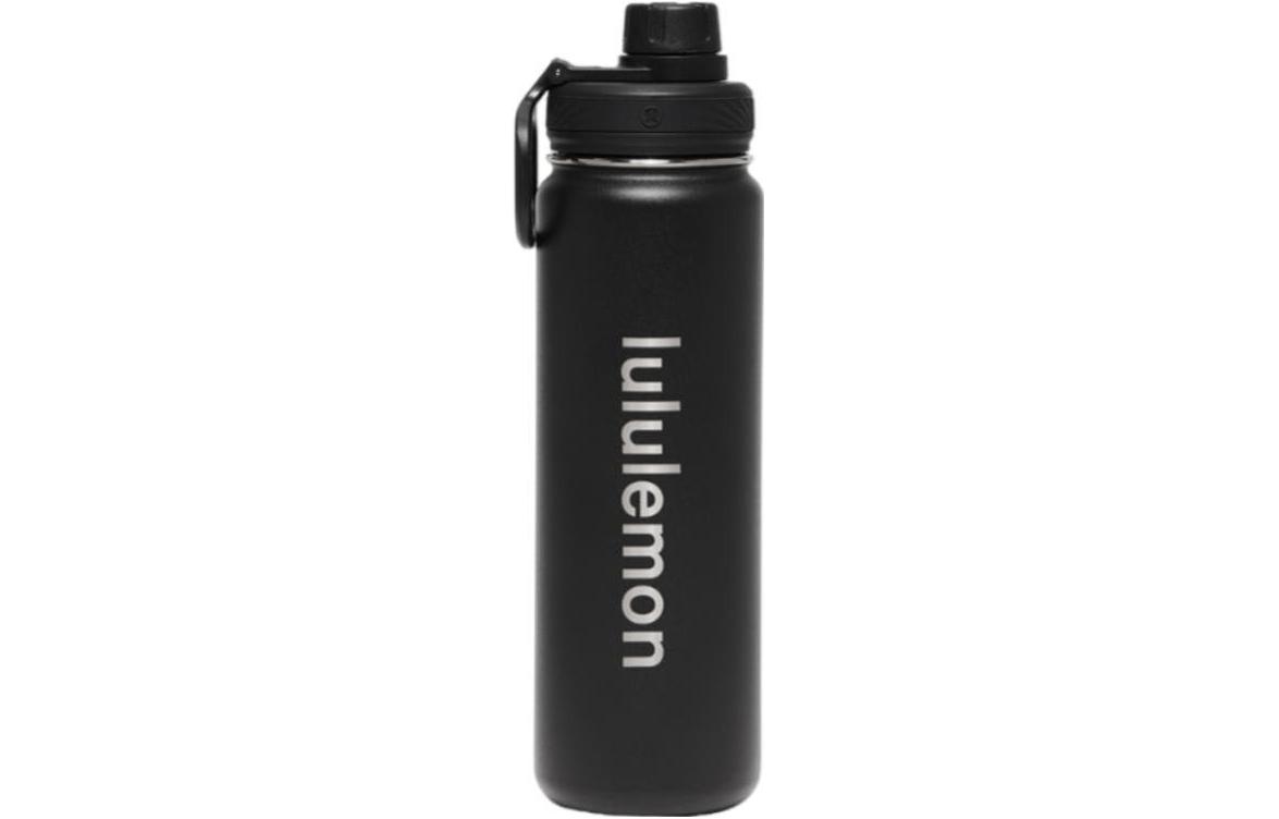 Пластиковые стаканы для воды 710ml Lululemon, черный