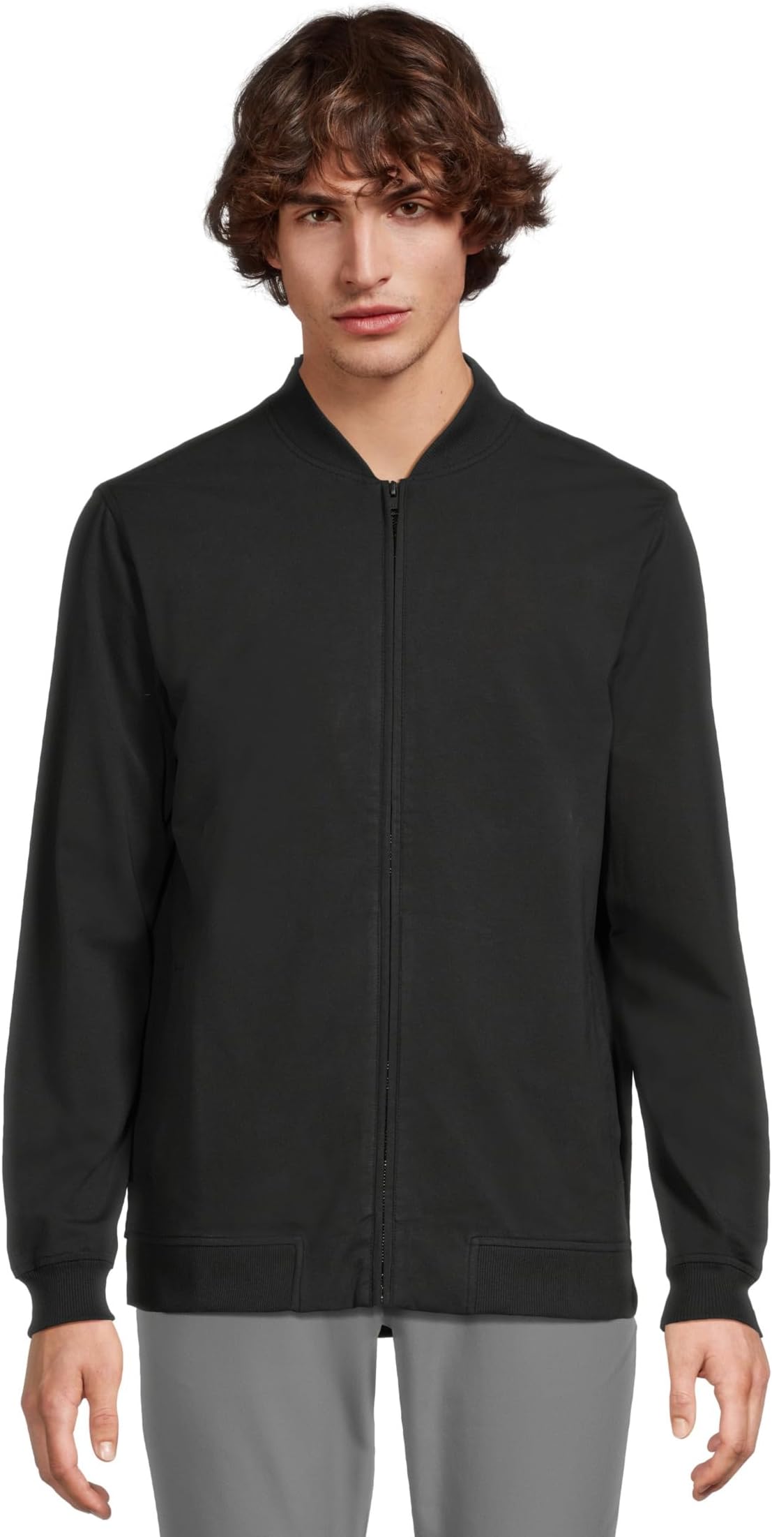 

Мужская куртка-бомбер из эластичного трикотажа TravisMathew, Black