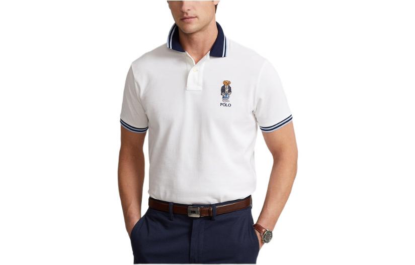 

Белая футболка поло мужская Polo Ralph Lauren