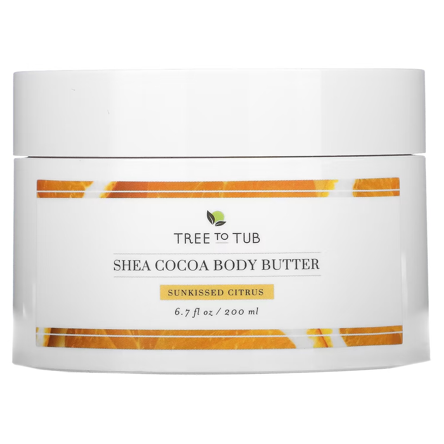 Tree To Tub Увлажняющий крем для тела с маслом ши, нежирный, увлажняющий для сухой чувствительной кожи, цитрусовый, 6,7 жидких унций (200 мл) — фото 4