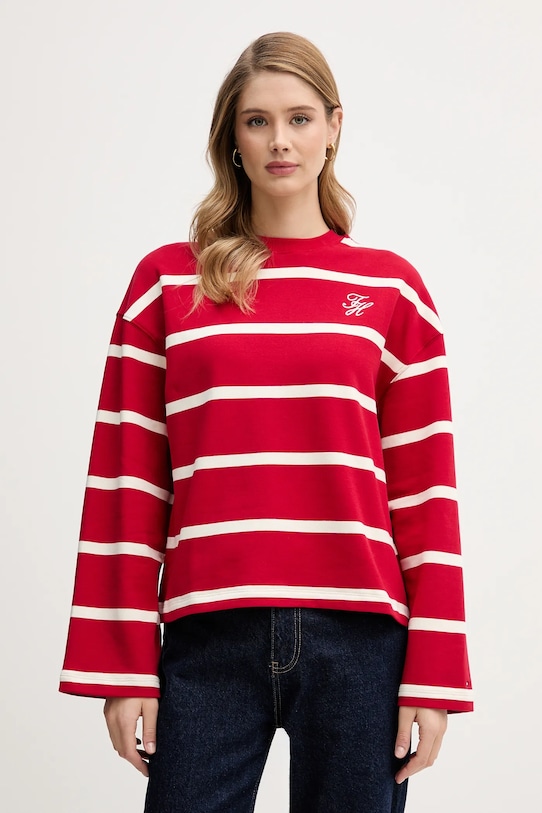 

Лонгслив Tommy Hilfiger, красный