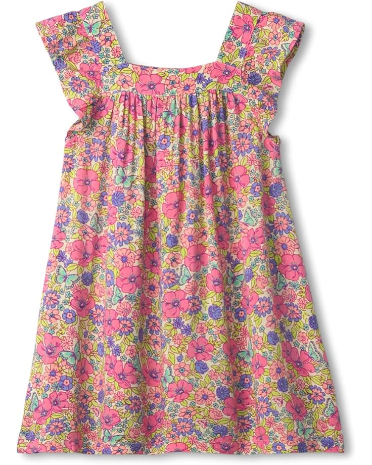 

Платье Hatley Kids Flutter Puff Dress, цвет Groovy Flowers