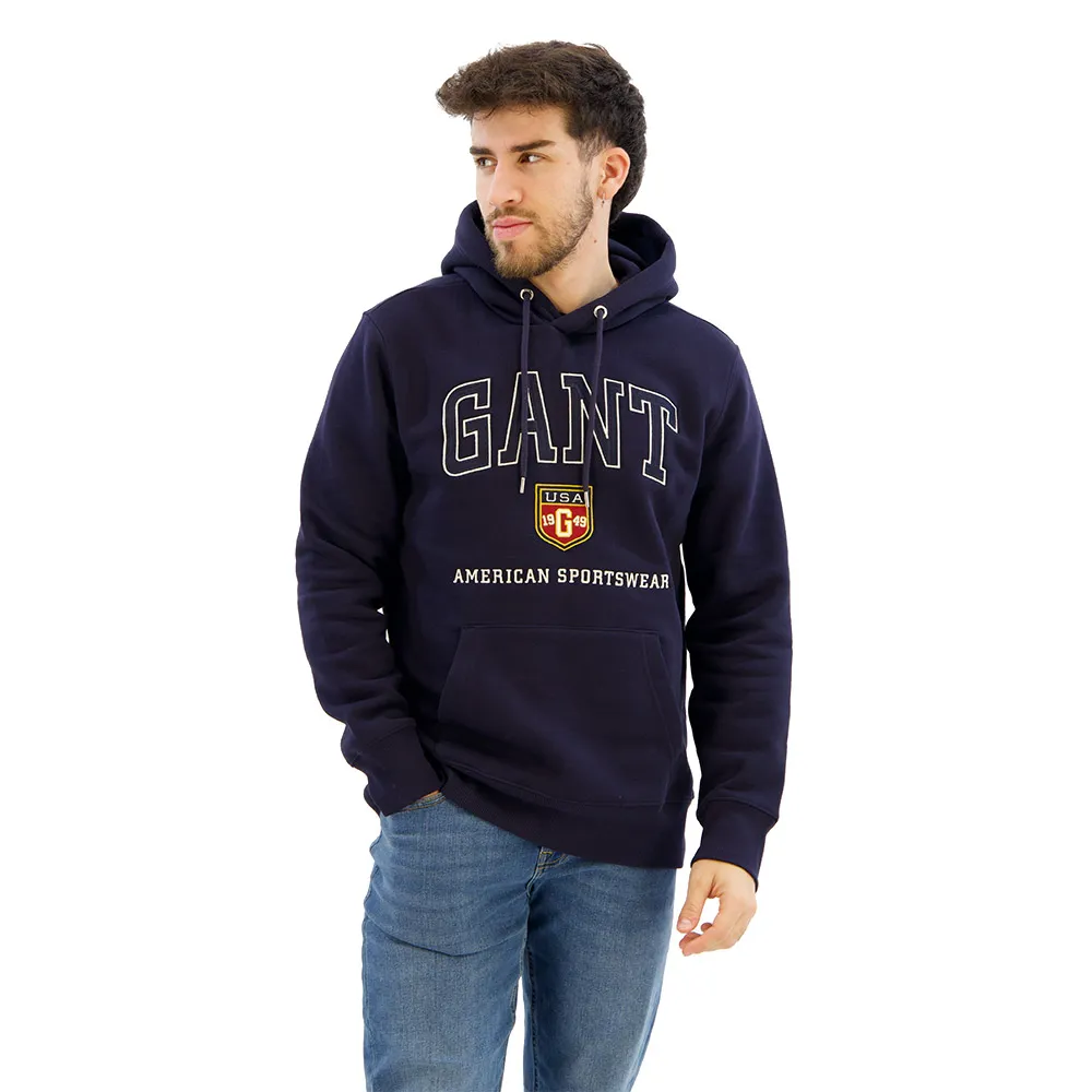 

Худи Gant Graphic, синий