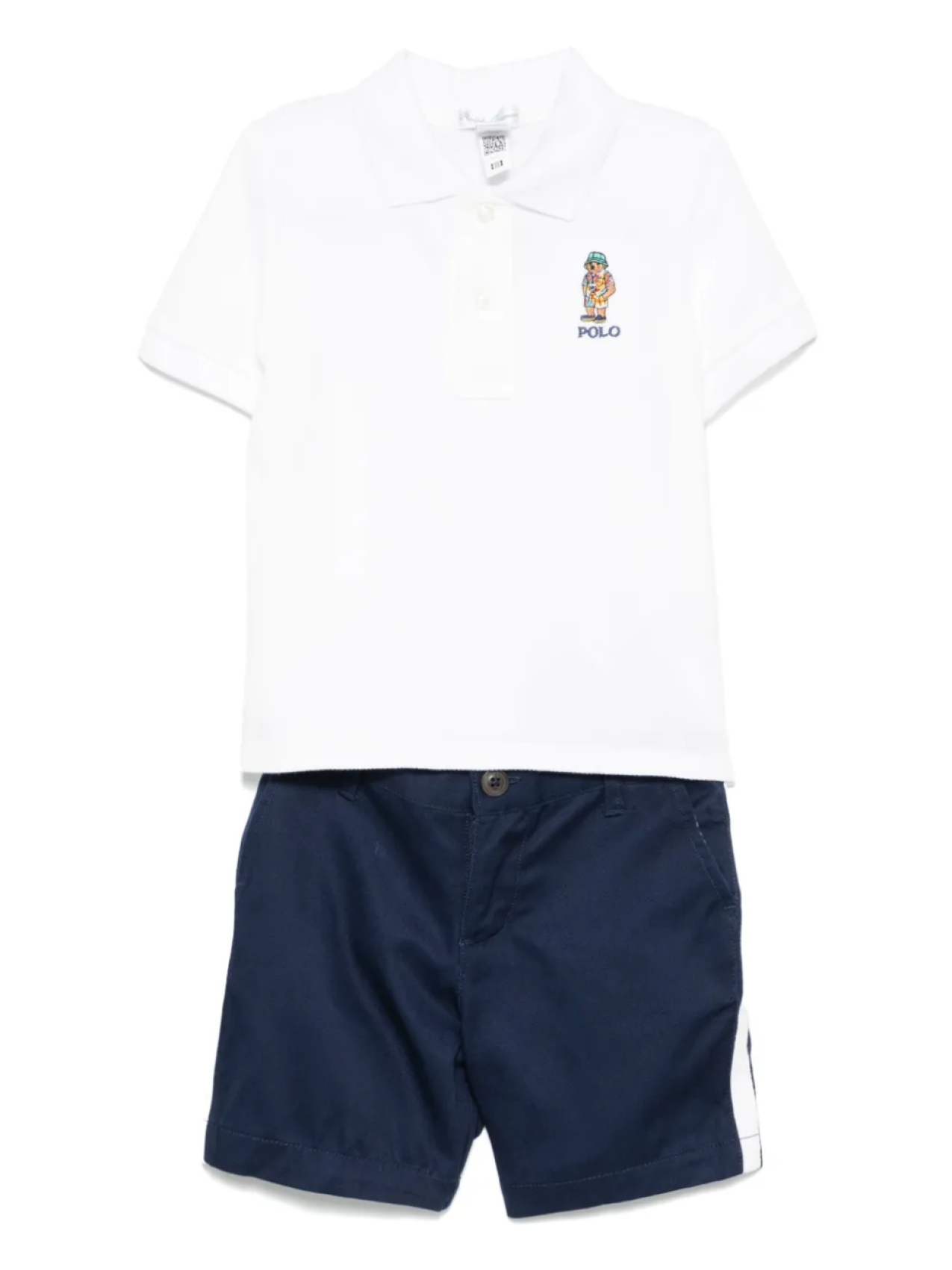 

POLO RALPH LAUREN KIDS комплект шорт Polo Bear, белый