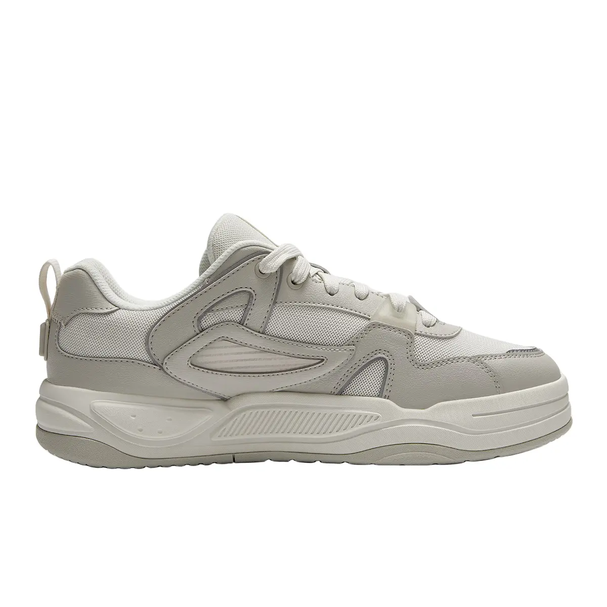 Кроссовки FILA FUSION BANK II Skateboarding Shoes Men Low-top Foggy Grey/Moon Grey, светло-серый — фото 2