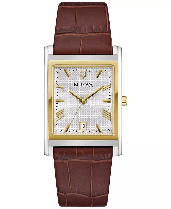 

Мужские часы Sutton с коричневым кожаным ремешком, 29 мм Bulova