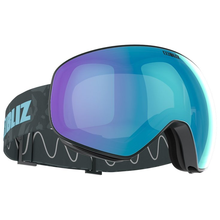 

Горнолыжные очки Floz матовые серые дымчатые ледяные синие мульти Bliz
