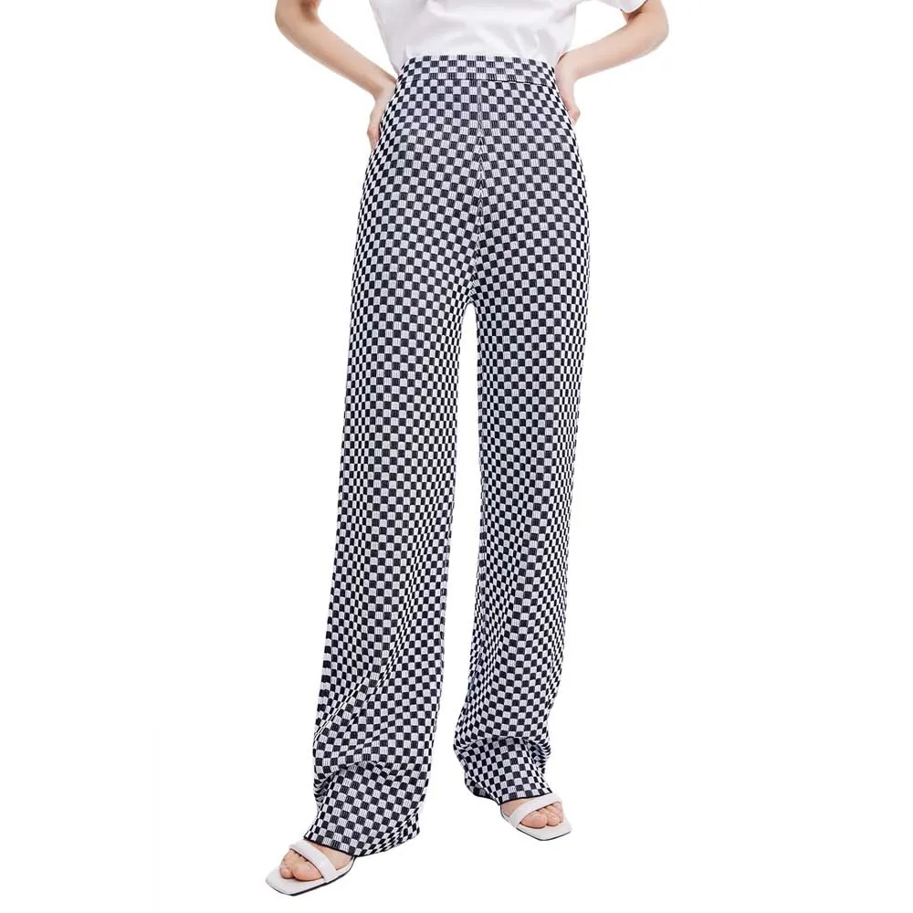 

Брюки Lily Checkerboard Knit Slacks, серый