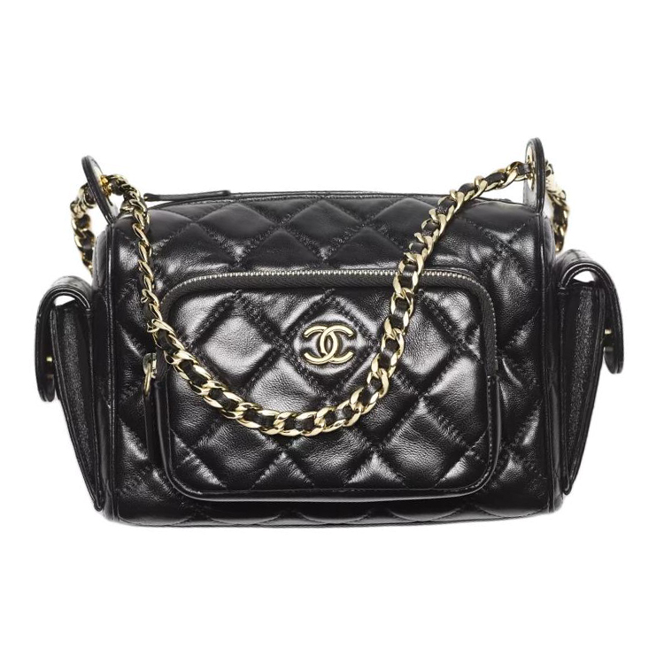 

Сумка через плечо из ягненка черная CHANEL