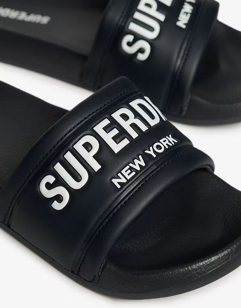 Роскошные слайдеры для бассейна Superdry City из черного дерева — фото 2